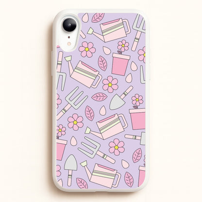 Gardening Tools - Spring Patterns  - Spring Phone Case for iPhone XR