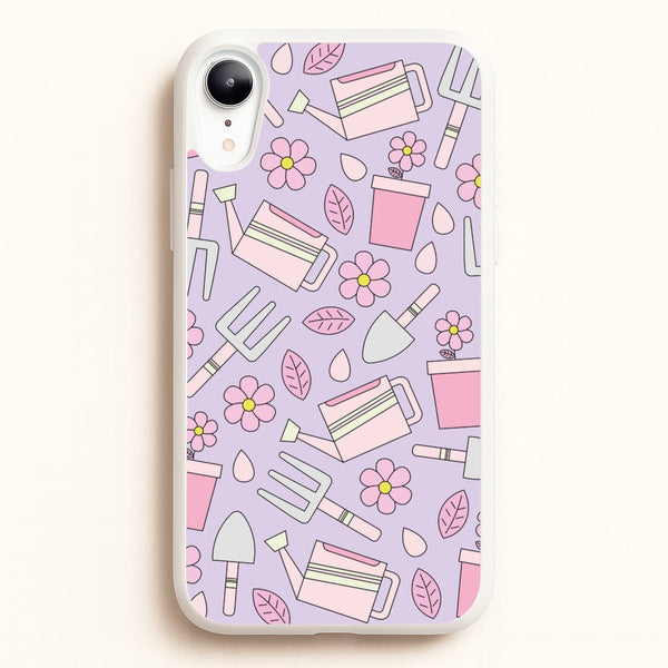 Gardening Tools - Spring Patterns  - Spring Phone Case for iPhone XR