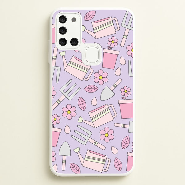 Gardening Tools - Spring Patterns  - Spring Phone Case for Galaxy A21s