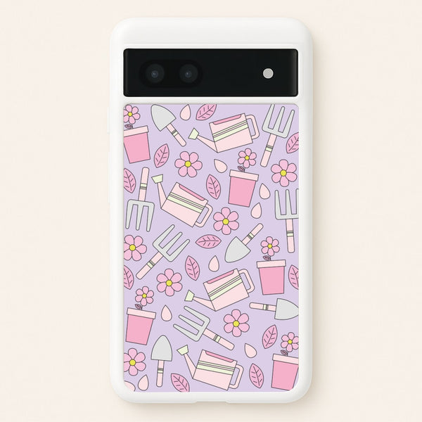 Gardening Tools - Spring Patterns  - Spring Phone Case for Google Pixel 6a