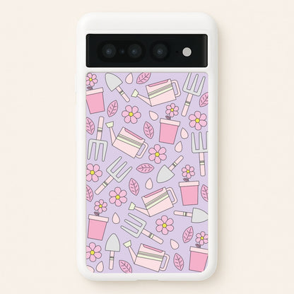 Gardening Tools - Spring Patterns  - Spring Phone Case for Google Pixel 7 Pro