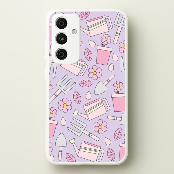Gardening Tools - Spring Patterns  - Spring Phone Case for Galaxy A35