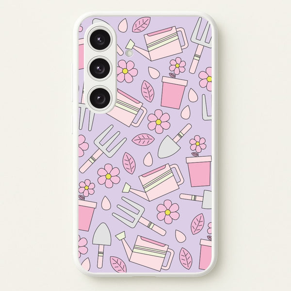 Gardening Tools - Spring Patterns  - Spring Phone Case for Galaxy S24