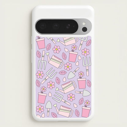 Gardening Tools - Spring Patterns  - Spring Phone Case for Google Pixel 9 Pro XL