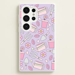 Gardening Tools - Spring Patterns  - Spring Phone Case for Galaxy S25 Ultra