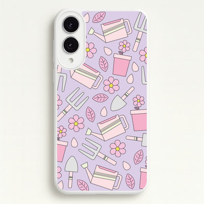 Gardening Tools - Spring Patterns  - Spring Phone Case for Galaxy S25 Edge