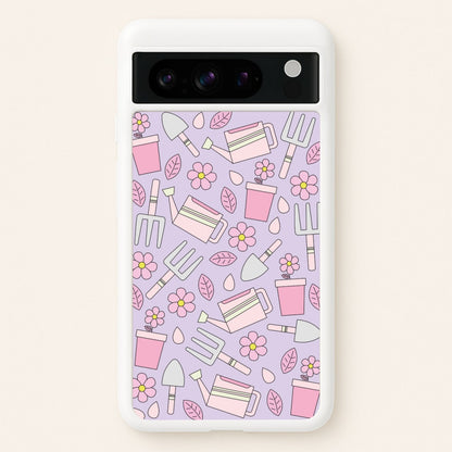 Gardening Tools - Spring Patterns  - Spring Phone Case for Google Pixel 8 Pro