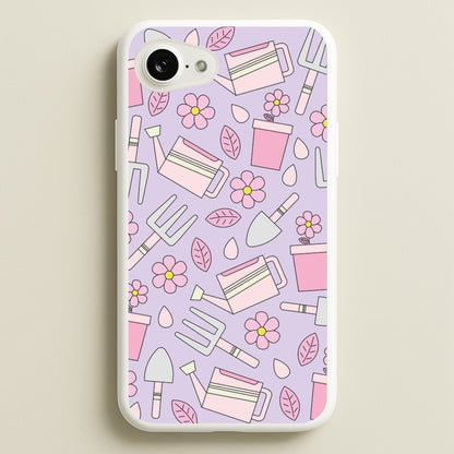 Gardening Tools - Spring Patterns  - Spring Phone Case for iPhone 16e