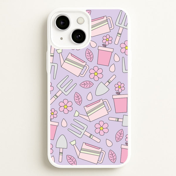 Gardening Tools - Spring Patterns  - Spring Phone Case for iPhone 13 Mini