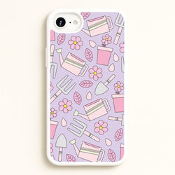 Gardening Tools - Spring Patterns  - Spring Phone Case for iPhone 6 Plus / 7 Plus / 8 Plus