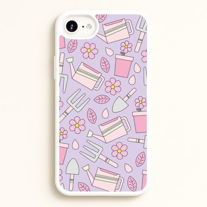 Gardening Tools - Spring Patterns  - Spring Phone Case for iPhone 6 Plus / 7 Plus / 8 Plus