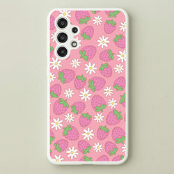 Pink Strawberries - Spring Patterns  - Spring Phone Case for Galaxy A13