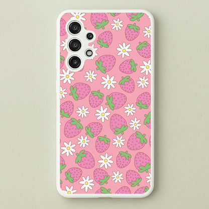 Pink Strawberries - Spring Patterns  - Spring Phone Case for Galaxy A13