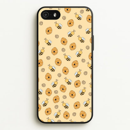 Honey Bees - Spring Patterns  - Spring Phone Case for iPhone 5 / 5s / SE 2016