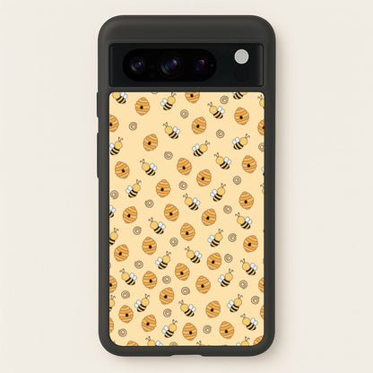 Honey Bees - Spring Patterns  - Spring Phone Case for Google Pixel 8 Pro