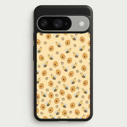 Honey Bees - Spring Patterns Phone Case for Google Pixel 10 / 10 Pro