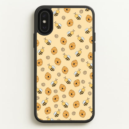 Honey Bees - Spring Patterns  - Spring Phone Case for iPhone XS Max