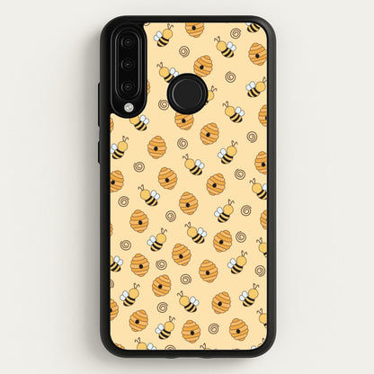 Honey Bees - Spring Patterns  - Spring Phone Case for Huawei P30 Lite