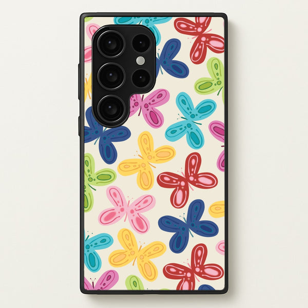 Butterflies - Spring Patterns  - Spring Phone Case for Galaxy S24 Ultra