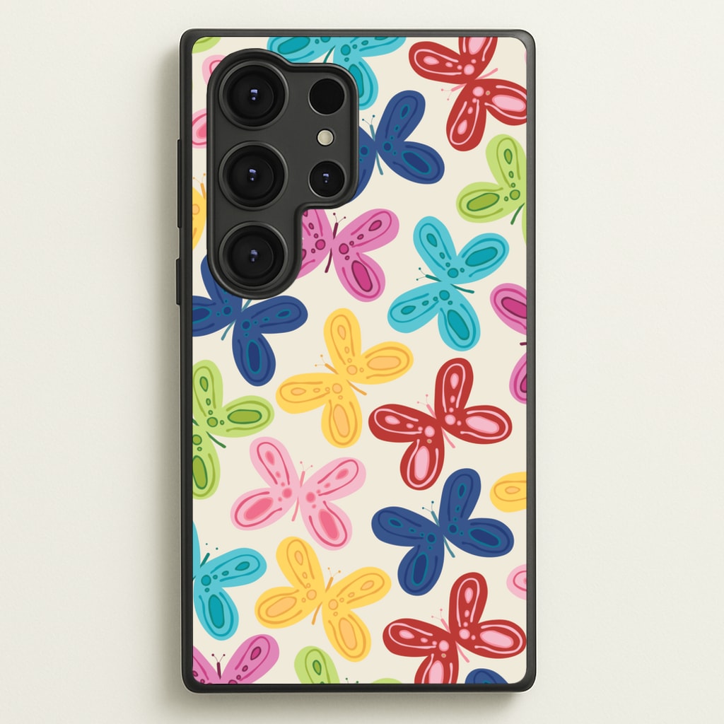 Butterflies - Spring Patterns  - Spring Phone Case for Galaxy S25 Ultra