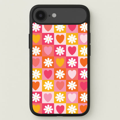 Checked Hearts And Flowers - Spring Patterns Phone Case for iPhone 17 Air