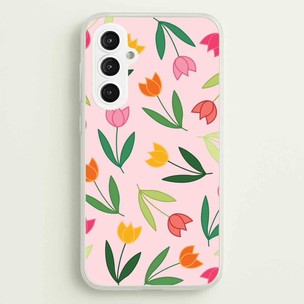Tulips - Spring Patterns  - Spring Phone Case for Galaxy S23FE