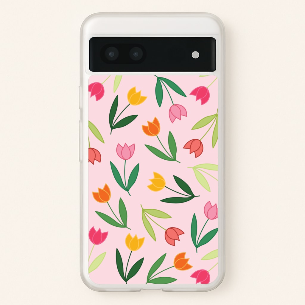 Tulips - Spring Patterns  - Spring Phone Case for Google Pixel 7a