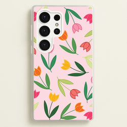 Tulips - Spring Patterns  - Spring Phone Case for Galaxy S25 Ultra
