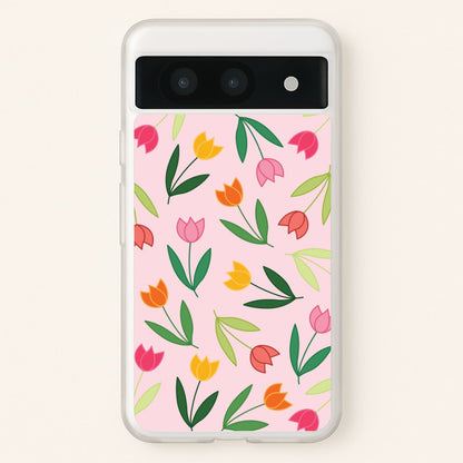 Tulips - Spring Patterns  - Spring Phone Case for Google Pixel 8a