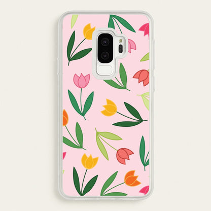 Tulips - Spring Patterns  - Spring Phone Case for Galaxy S9 Plus