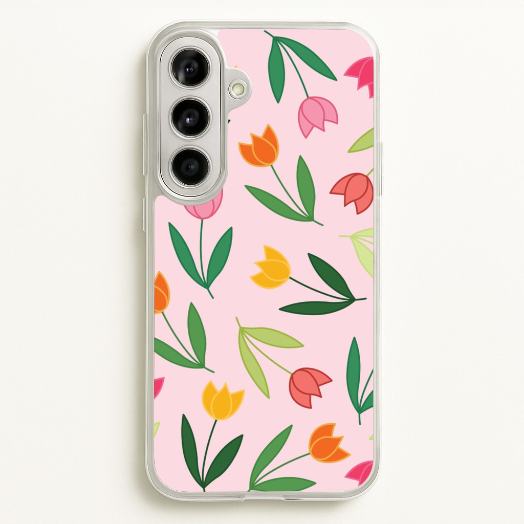 Tulips - Spring Patterns  - Spring Phone Case for Galaxy A56