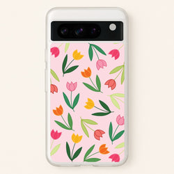 Tulips - Spring Patterns  - Spring Phone Case for Google Pixel 8 Pro