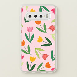 Tulips - Spring Patterns  - Spring Phone Case for Galaxy S10 Plus