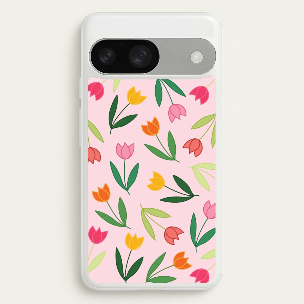 Tulips - Spring Patterns  - Spring Phone Case for Google Pixel 9 / 9 Pro