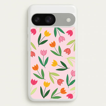 Tulips - Spring Patterns  - Spring Phone Case for Google Pixel 9 / 9 Pro