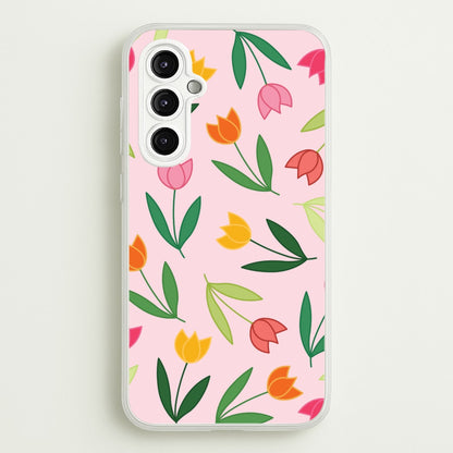 Tulips - Spring Patterns  - Spring Phone Case for Galaxy A14