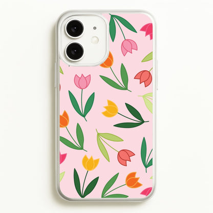 Tulips - Spring Patterns  - Spring Phone Case for iPhone 11