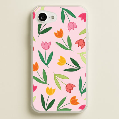 Tulips - Spring Patterns  - Spring Phone Case for iPhone 16e