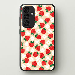 Strawberries and Flowers - Spring Patterns  - Spring Phone Case for Galaxy A15