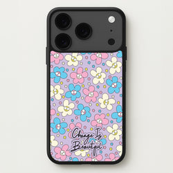 Happy Flowers Pattern Phone Case for iPhone 17 Pro