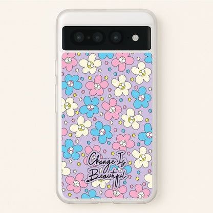 Happy Flowers Pattern  - Spring Phone Case for Google Pixel 7 Pro