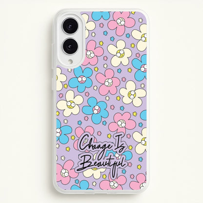 Happy Flowers Pattern  - Spring Phone Case for Galaxy S25 Edge
