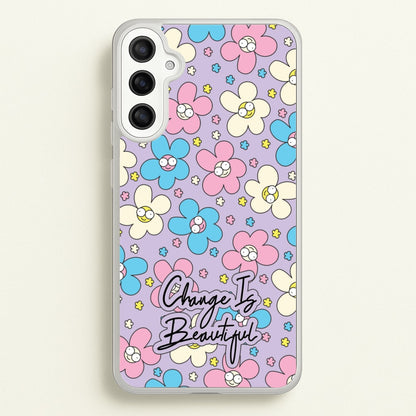 Happy Flowers Pattern  - Spring Phone Case for Galaxy A36