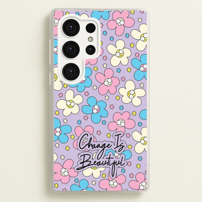 Happy Flowers Pattern  - Spring Phone Case for Galaxy S25 Ultra