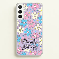 Happy Flowers Pattern  - Spring Phone Case for Galaxy A34