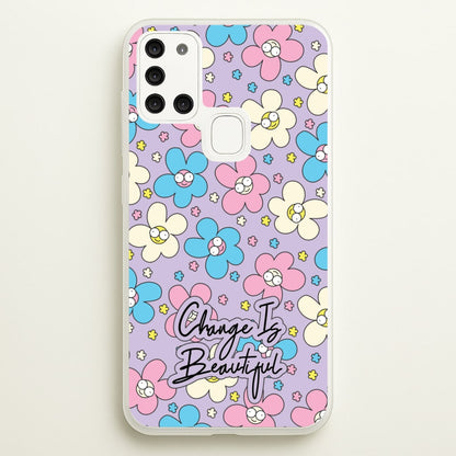 Happy Flowers Pattern  - Spring Phone Case for Galaxy A21s