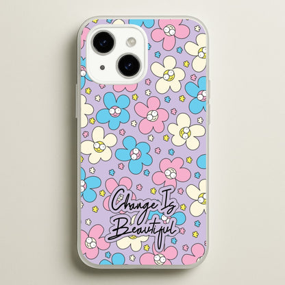 Happy Flowers Pattern  - Spring Phone Case for iPhone 14 Plus
