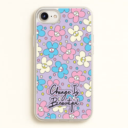 Happy Flowers Pattern  - Spring Phone Case for iPhone 6 / 7 / 8 / SE