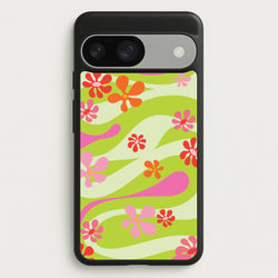 Retro Flowers Pattern  - Spring Phone Case for Google Pixel 9 / 9 Pro