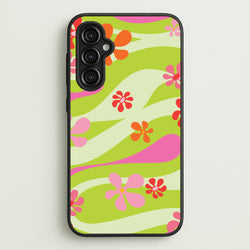 Retro Flowers Pattern  - Spring Phone Case for Galaxy A14